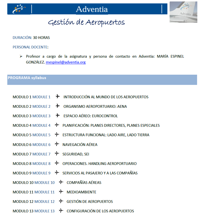 (47) Gestión de Aeropuertos curso 20-21